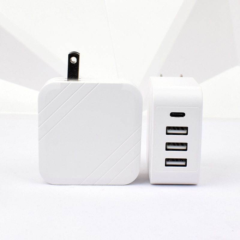 2/4 ports Interchangeable Plug 5V4.8A USB Travel Charger